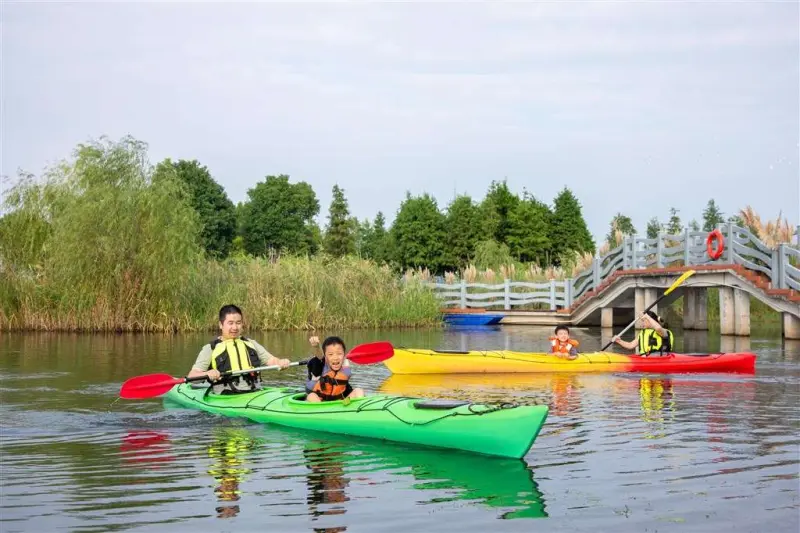 Сеть водных каналов в парке